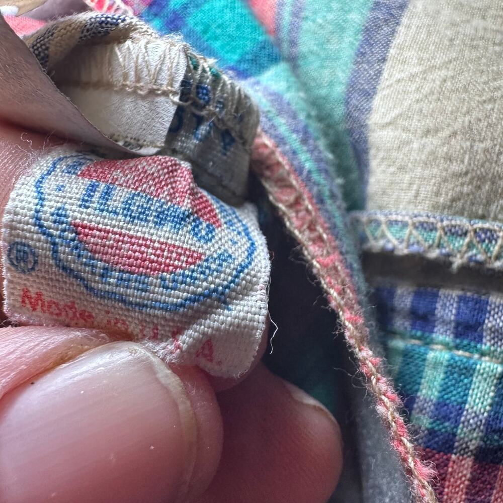 Country Suburbans Blazer 14‎ Multi Plaid Single Button Vintage Preppy Academic - Picture 8 of 8